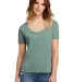 Next Level Apparel 5030 Women's Droptail Scoop Nec in Stonewash green front view