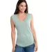Next Level Apparel 5040 Women's Festival Sleeveles in Stonewash green front view