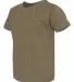 Next Level Apparel 3110 Toddler Cotton T-Shirt MILITARY GREEN side view