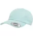 Yupoong 6245PT Peached Cotton Twill Dad Cap in Diamond blue front view