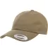 Yupoong 6245PT Peached Cotton Twill Dad Cap in Loden front view