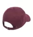 Yupoong 6245PT Peached Cotton Twill Dad Cap in Maroon back view