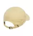 Yupoong 6245PT Peached Cotton Twill Dad Cap in Yellow back view