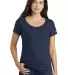 Nike BQ5236  Ladies Core Cotton Scoop Neck  Perfor College Navy front view