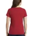Nike BQ5236  Ladies Core Cotton Scoop Neck  Perfor Gym Red back view