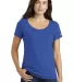 Nike BQ5236  Ladies Core Cotton Scoop Neck  Perfor Rush Blue front view