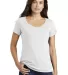 Nike BQ5236  Ladies Core Cotton Scoop Neck  Perfor White front view
