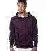 Cotton Heritage M2630 French Terry Pullover Hoodie Wine front view