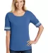 District Clothing DT487 District   Women's Scoreca Hthd Tr Ryl/Wh front view