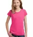 District Clothing DT6001YG District  Girls Very Im Fuchsia Frost front view