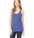BELLA 8430 Womens Tri-blend Racerback Tank in Navy triblend front view