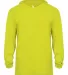 Badger Sportswear 2105 B-Core Long Sleeve Youth Ho in Safety yellow front view
