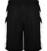 Badger Sportswear 2266 B-Pivot Rev. Youth Shorts Black/ White back view