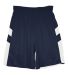 Badger Sportswear 2266 B-Pivot Rev. Youth Shorts Navy/ White front view