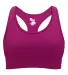 Badger Sportswear 2636 B-Sport Girls Bra Top Hot Pink front view