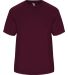 Badger Sportswear 4170 Vent Back Tee in Maroon front view
