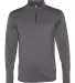 Badger Sportswear 4280 Quarter-Zip Lightweight Pul Graphite front view