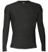 Badger Sportswear 4605 Pro-Compression Long Sleeve Black front view