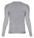 Badger Sportswear 4605 Pro-Compression Long Sleeve Silver back view