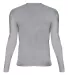 Badger Sportswear 4605 Pro-Compression Long Sleeve in Silver back view
