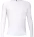 Badger Sportswear 4605 Pro-Compression Long Sleeve in White front view