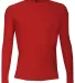 Badger Sportswear 4605 Pro-Compression Long Sleeve in Red front view
