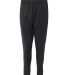 Badger Sportswear 1575 Unbrushed Poly Trainer Pant Black front view