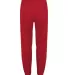 Badger Sportswear 1575 Unbrushed Poly Trainer Pant Red back view