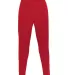 Badger Sportswear 1575 Unbrushed Poly Trainer Pant Red front view