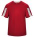 Badger Sportswear 2176 Striker Youth Tee Red/ White front view