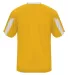 Badger Sportswear 2176 Striker Youth Tee Gold/ White back view