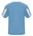 Badger Sportswear 2176 Striker Youth Tee Columbia Blue/ White back view