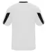 Badger Sportswear 2176 Striker Youth Tee White/ Black back view