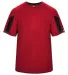 Badger Sportswear 2176 Striker Youth Tee Red/ Black front view