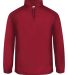 Badger Sportswear 2480 Youth Quarter Zip Poly Flee Red front view