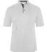 Badger Sportswear 4040 Ultimate SoftLock™ Polo White/ Graphite front view