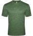 Badger Sportswear 4940 Triblend Performance Short  in Forest heather front view