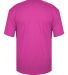 Badger Sportswear 4940 Triblend Performance Short  in Hot pink heather back view