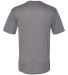 Badger Sportswear 4940 Triblend Performance Short  in Graphite heather back view