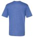 Badger Sportswear 4940 Triblend Performance Short  in Royal heather back view