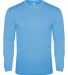 Badger Sportswear 4944 Triblend Performance Long S in Columbia blue heather front view