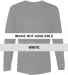 Badger Sportswear 4944 Triblend Performance Long S White front view