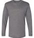 Badger Sportswear 4944 Triblend Performance Long S in Graphite heather front view