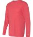 Badger Sportswear 4944 Triblend Performance Long S Red Heather side view