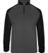 Badger Sportswear 4006 Ultimate SoftLock™ Sport  Graphite/ Black front view
