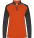 Badger Sportswear 4008 Women's Ultimate SoftLock?? Burnt Orange/ Graphite front view