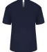 Badger Sportswear 4126 Sideline Short Sleeve T-Shi Navy/ White back view