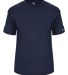 Badger Sportswear 4126 Sideline Short Sleeve T-Shi Navy/ White front view