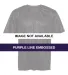 Badger Sportswear 4131 Line Embossed Short Sleeve  Purple Line Embossed front view