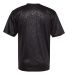 Badger Sportswear 4131 Line Embossed Short Sleeve  in Black line embossed back view